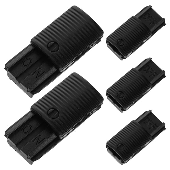 Minkissy 5Pcs Quick Engage Black Mic Switch Accessory for Motorcycle Handheld Microphone