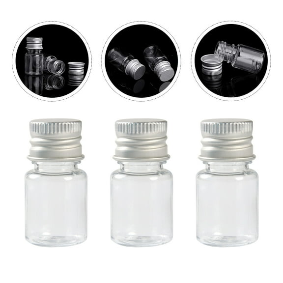Minkissy 5-Pack Leakproof Round Travel Bottles for Small Liquids, Portable Dropper Containers for Toiletries