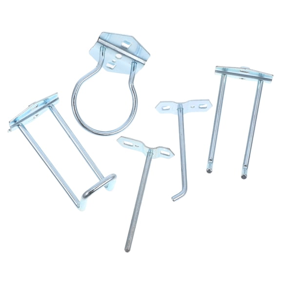 Minkissy 5Pcs Sturdy Metal Pegboard Hooks for Efficient Home and Garage Tool Organization