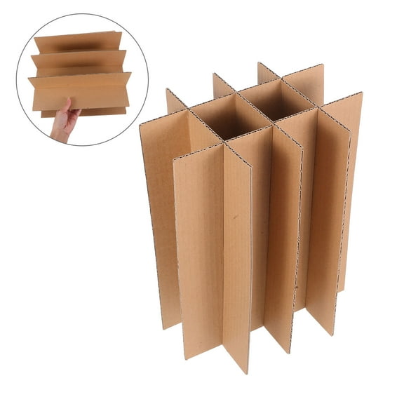 Minkissy 5pcs Cardboard Dividers For Kitchen Accessories With Grid Design And Protective Packaging