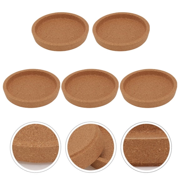 Minkissy 5pcs Table Coasters for Drinks Wooden Coasters Protect Surfaces from Water Damage for Engagement