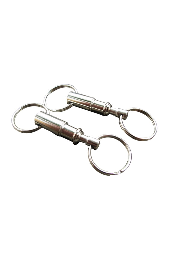 6-Piece Detachable Iron Alloy Keychains Set for Bags, Backpacks, Keys - Stylish and Modern Accessories