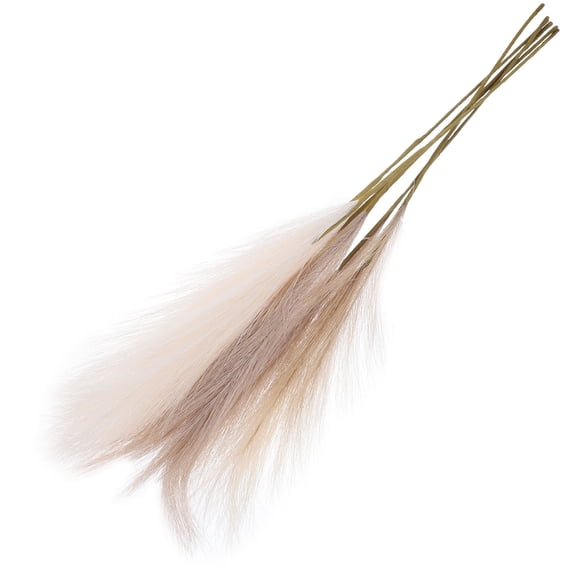 Minkissy 6Pcs Artificial Beige Reed Bouquet for Home Decor, Wedding, Office, and Party Decoration