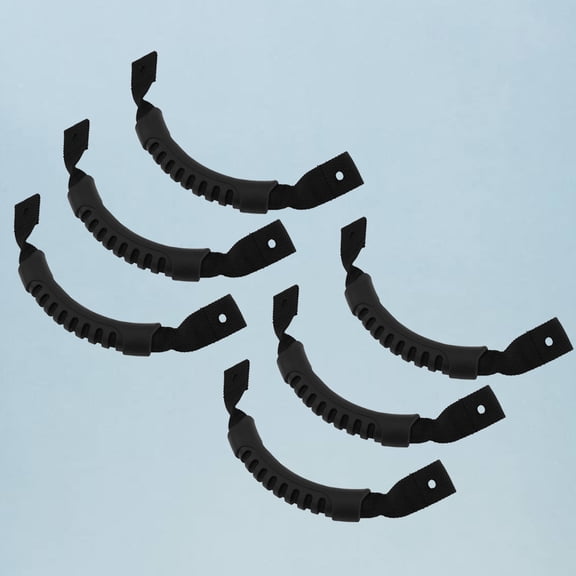 Minkissy 6Pcs Canoe Boat Handles Black Plastic Ergonomic Replacement Handles for Motorboats