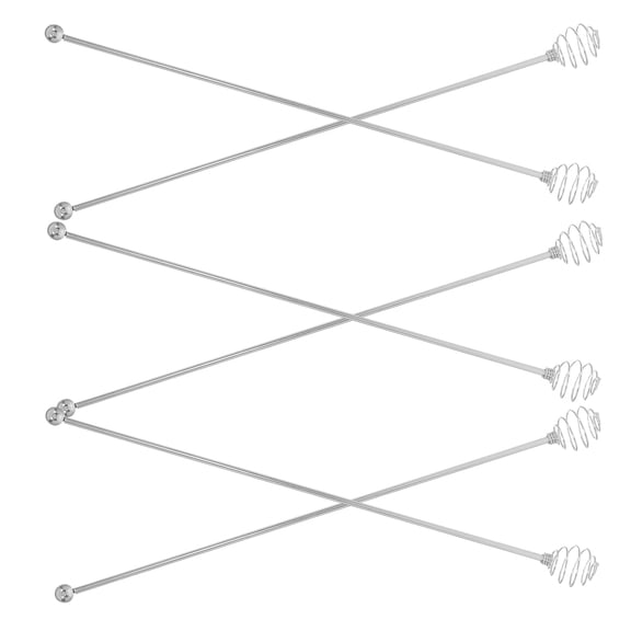 Minkissy 6Pcs Honey Dipper Mixer Long Handle For Iced Coffee And Tea Shops