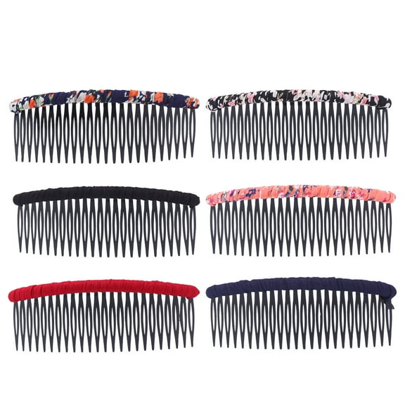 Minkissy 6Pcs Interleaved Plastic Comb Portable Design for Salon Home Use Suitable All Hair Types