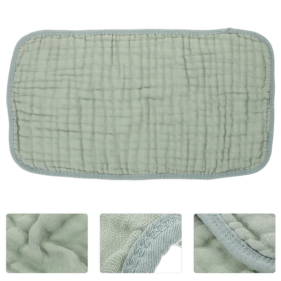Minkissy 6Pcs Muslin Burping Cloths Cotton Towel Dark Green for Infants Drool Absorbent