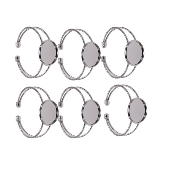 Minkissy 6Pcs Strong Metal Bracelet Tray for Jewelry Making with Y Shape Design