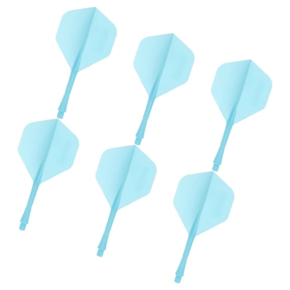 Minkissy 6Pcs Tail Wings Matte Blue PP Flights for Dart Practice