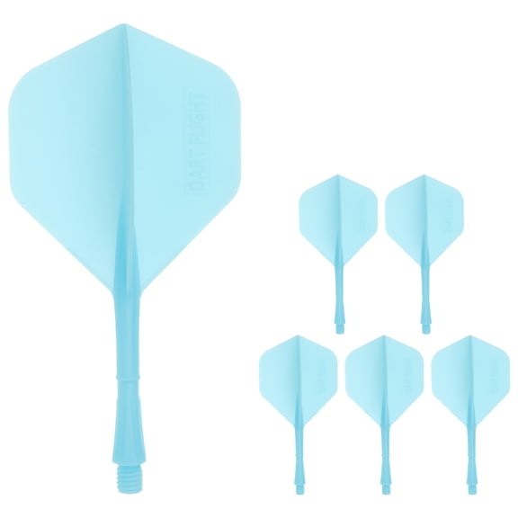 Minkissy 6Pcs Tail Wings Matte Blue PP Flights for Dart Practice