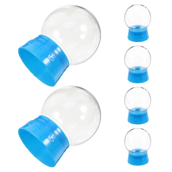 Minkissy 6Pcs Clear Plastic Water Globes for Crafts and Relaxation, Creative Sensory Toys for Kids and Adults