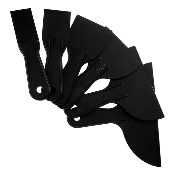 Minkissy 6-Piece Plastic Spackling Tools Set for Home Repair, Wall Patching, and Improvement Projects
