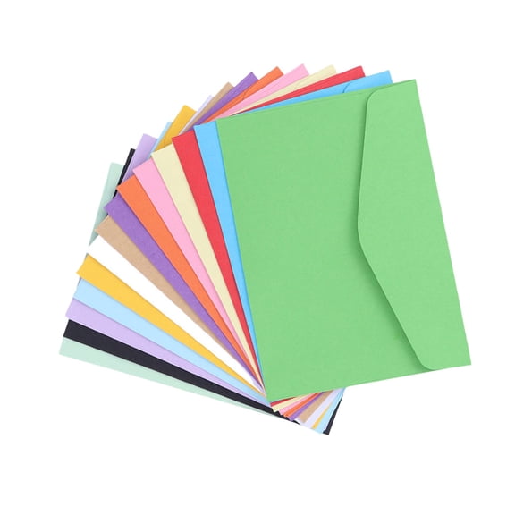 Minkissy 70pcs Assorted Color Paper Envelope Mailers for Birthday Invitations, Party Favors, Packaging and Crafts