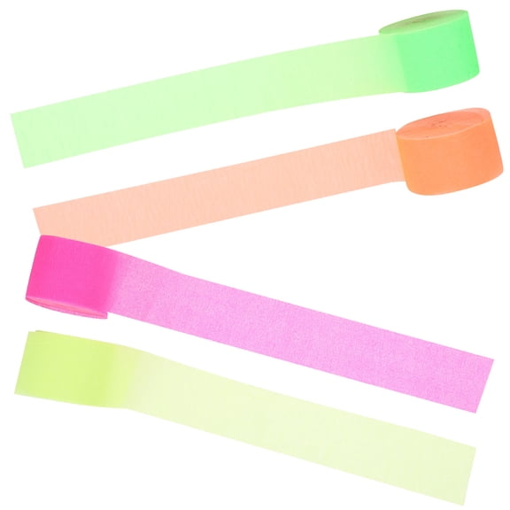 Minkissy 8 Rolls Crepe Streamers for Birthday Party Decorations, Themed Events, Celebrations, and Crafts