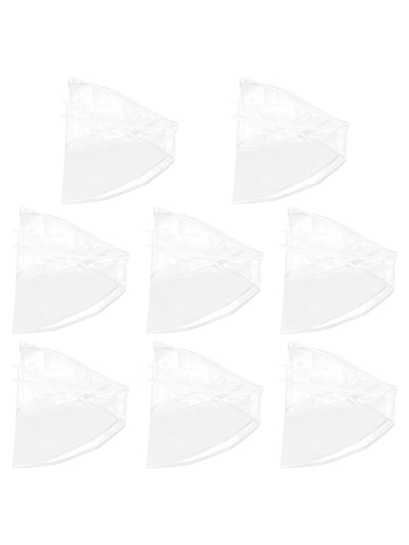 8Pcs Portable Transparent Rain Bonnet Waterproof Hats for Protecting Hairstyles with Breathable Design