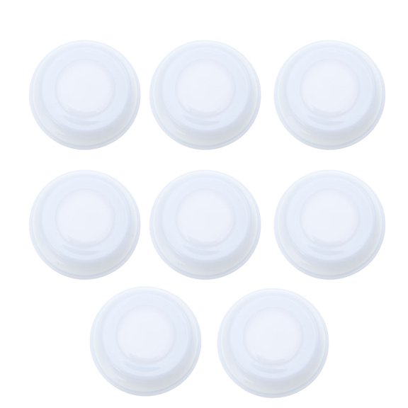 Minkissy 8Pcs Prevent Dust Baby Bottle Caps White Leak-proof Milk Bottle Lid Replacement