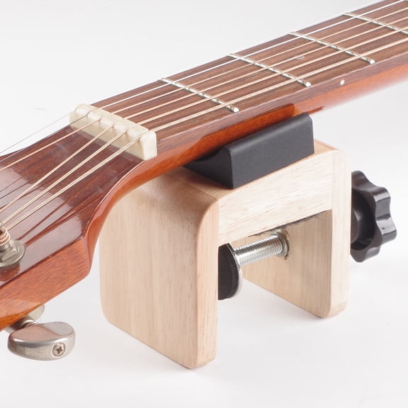 Minkissy Brown Acoustic Guitar Neck Rest Rack - Guitar Maintenance Support Stand for Home Use, 1 Piece