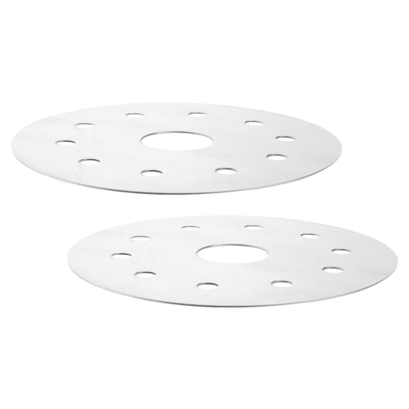 Minkissy Induction Cooker Adapter Induction Diffuser Plate Stainless Steel 2Pcs