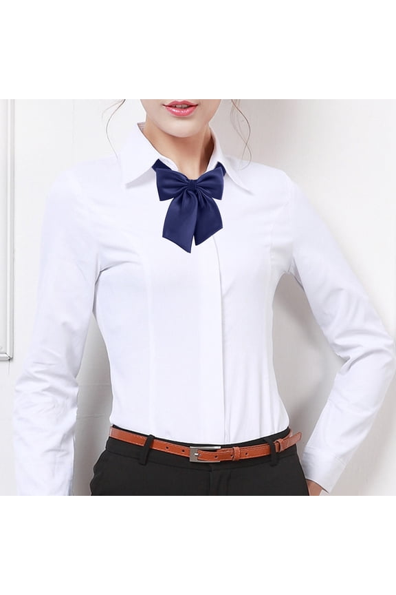 Adjustable Bow Tie 1Pack Navy Blue for Formal Events Women