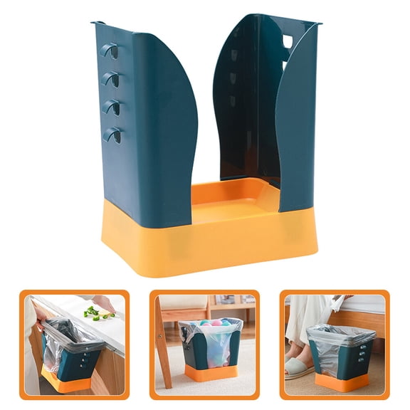 Minkissy Adjustable Garbage Bag Storage Rack Plastic for Home Use