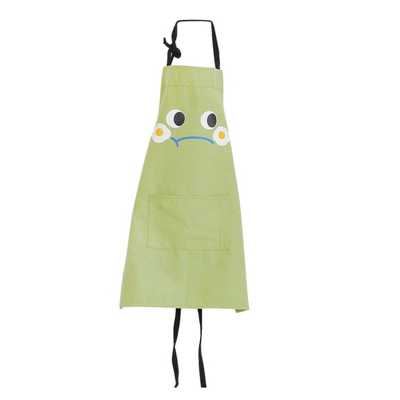 Minkissy Adjustable Strap Apron Cotton Easy to Clean Smock for Adults Kids Outdoor BBQ 1Set