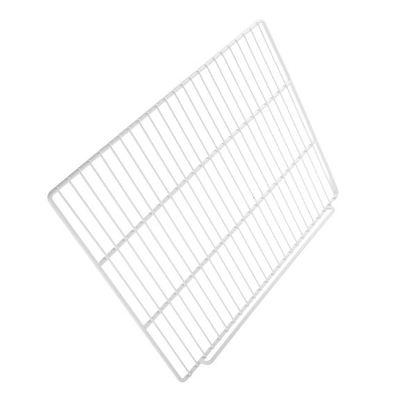 Minkissy Adjustable White Freezer Shelf Organizer for Kitchen, Commercial and Household Storage, Space Saving and