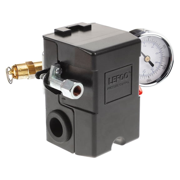 Minkissy Heavy Duty Air Compressor Pressure Control Switch with 26a Contacts Durable Material