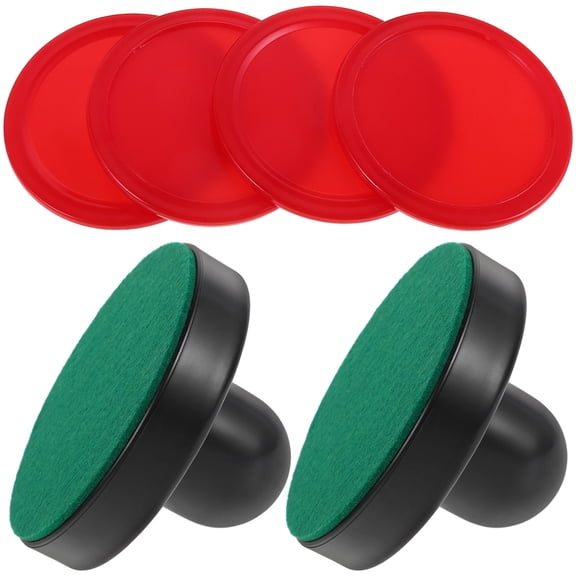 Minkissy Air Hockey Pushers and Striker Set with Felt Pads for Indoor Table Hockey Game