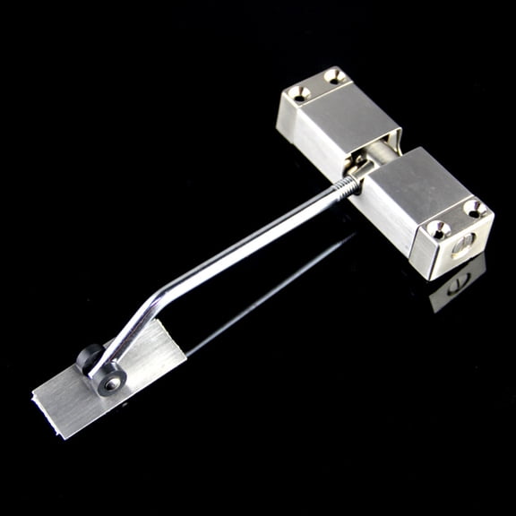 Minkissy Automatic Mounted Spring Door Closer Bar Door Closer Zinc Alloy 1 Set