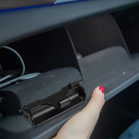 Minkissy Automotive Clips And Fasteners Center Console Latch Black Abs Secure Closure 1Pack