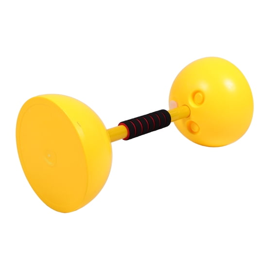 Minkissy Barbell Shape for Strength Building Home Workout 1Pack Yellow