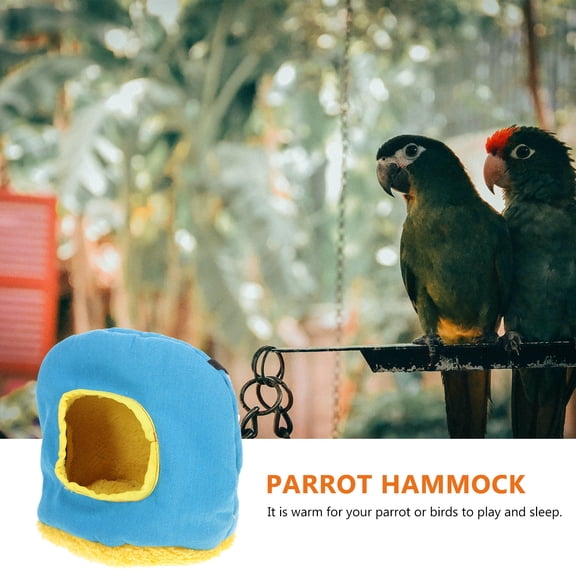 Minkissy Bird Nests For Cages Plush Round Parrot Bed House 1Pack For Pet Owners Indoor Outdoor