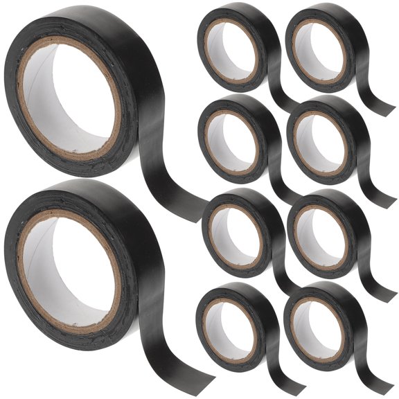 Minkissy Black PVC Electrical Insulation Tape for Home and Wire Repair Use