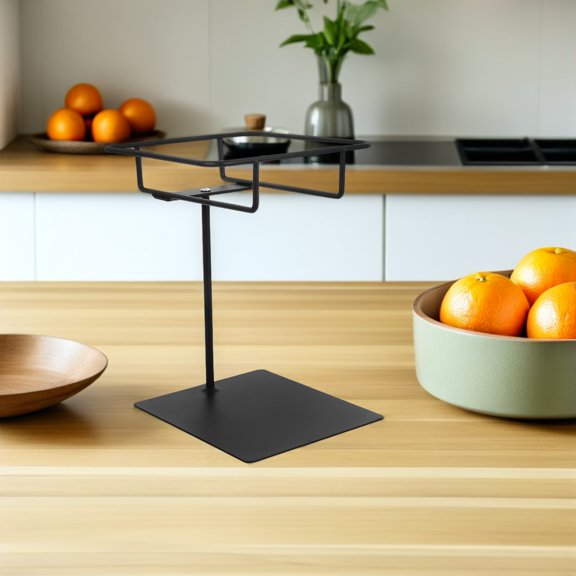 Minkissy Black Bakery Sample Display Riser for Bread in Supermarkets