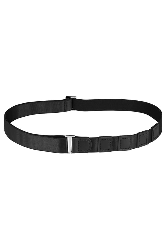 Black Shirt Belt with Elastic for Comfortable and Secure Shirt Tucking, Adjustable Fit for Men and Women