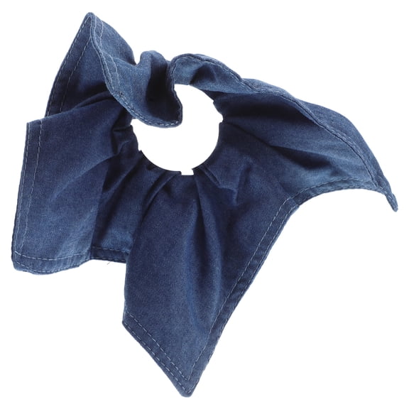 Minkissy Denim Hair Bow Ponytail Holder Hair Tie for Special Events, , 1 Set