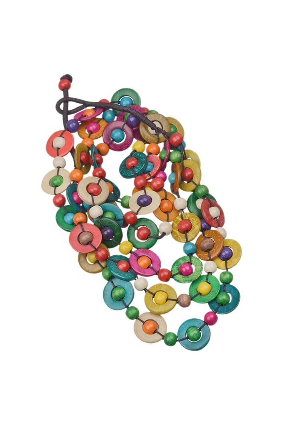 Boho Multi-Color Thread Necklace for Women, Trendy Fashion Jewelry Accessory Perfect for Daily Wear and