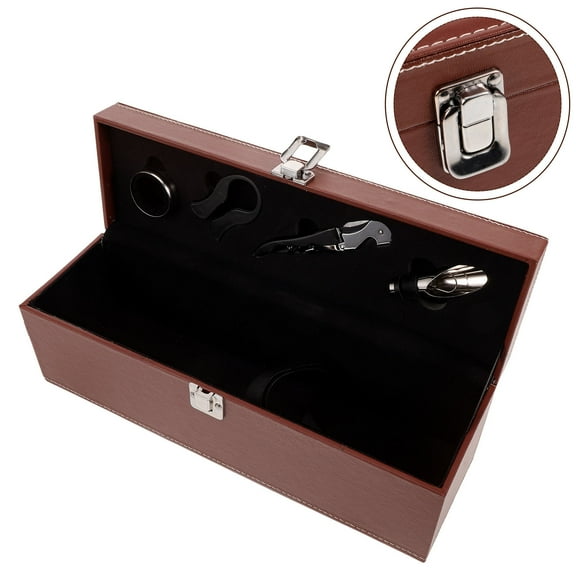 Minkissy Bottle Organizer for Cabinet Wine Storage Box Retro 1Pack