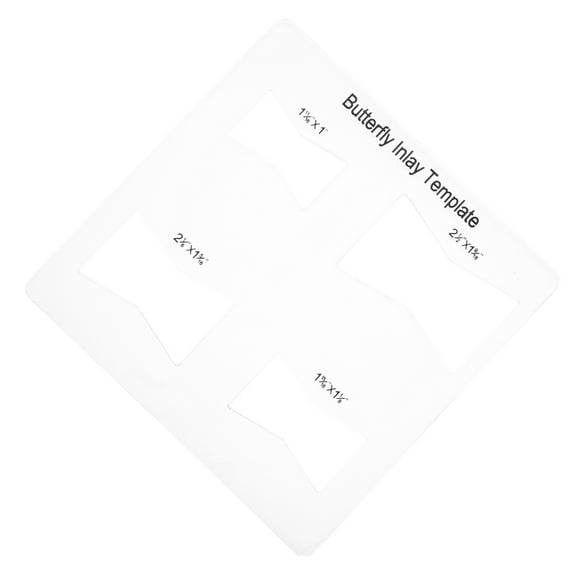 Minkissy Butterfly Inlay Template Router Jig Acrylic Tool for Accurate Woodworking and Home Renovation Projects