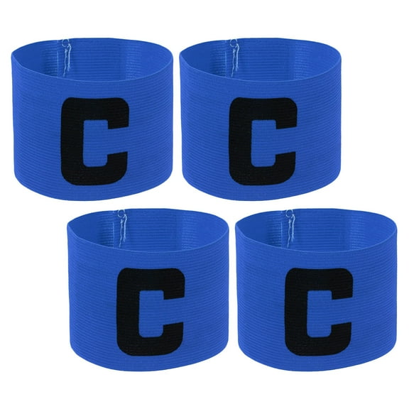 Minkissy C-shaped Sports Leader Armband Adjustable Nylon Blue 4Pcs for Fan Gear