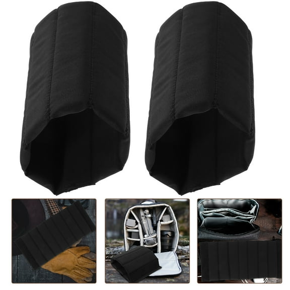 Minkissy 2Pcs Universal Camera Bag Dividers Black Durable Protective Inserts