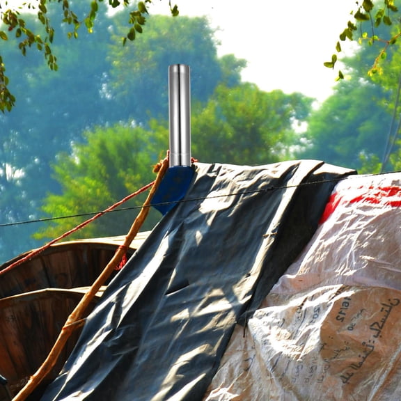 Minkissy Stainless Steel Camping Stove Pipe 1 Set Outdoor Cooking Accessory