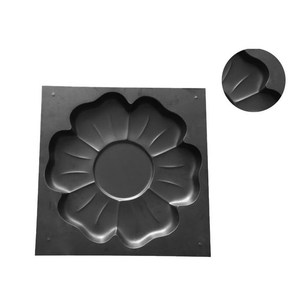 Minkissy DIY Garden Path Paving Mold with Flower Shape Made of Durable PP for Lasting Use in Your Yard 6.5x6x2 Inches