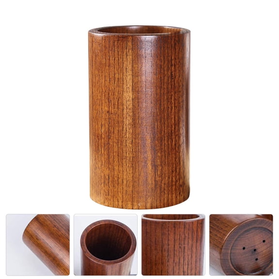 Minkissy Chopstick Rack Kitchen Utensil Holder Wood Kitchen Storage 1Set Back to School