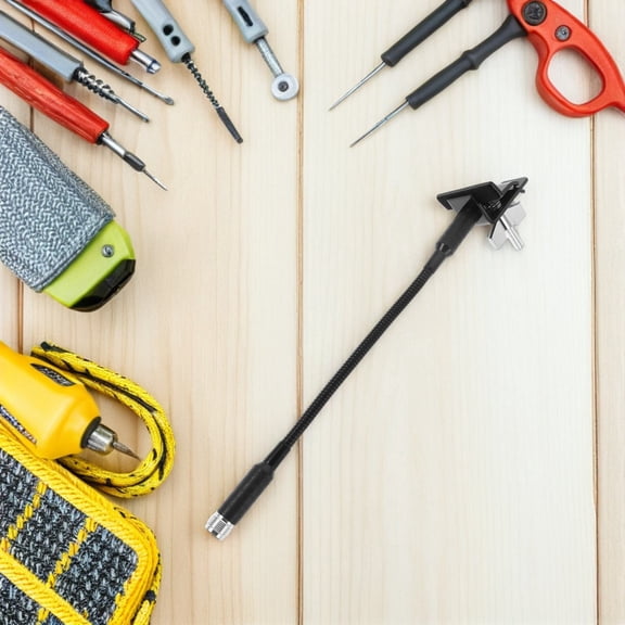 Minkissy Clamp On Mic Stand Durable Plastic for Percussion Instruments 1Pcs