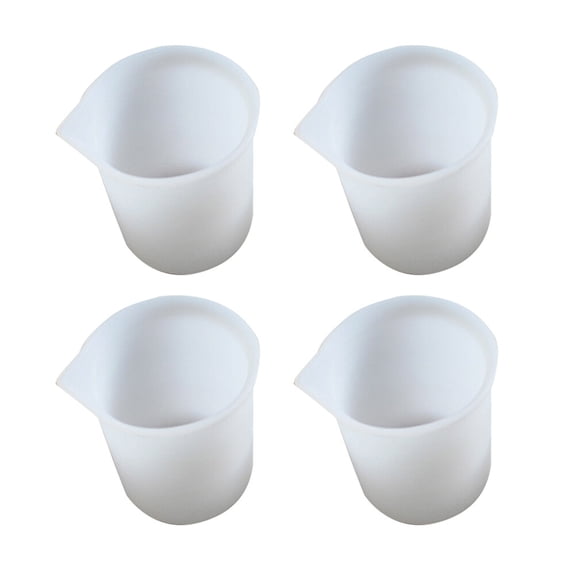 Minkissy 4-Piece Silicone Measuring Cups Set - Flexible, Kitchen Measuring Tools for Baking, Cooking, and Food Preparation