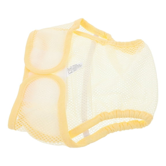 Minkissy Baby Diaper Cover, Yellow Mesh Polyester, Breathable Soft Baby Diaper Protector for Daily Use, 1 Set