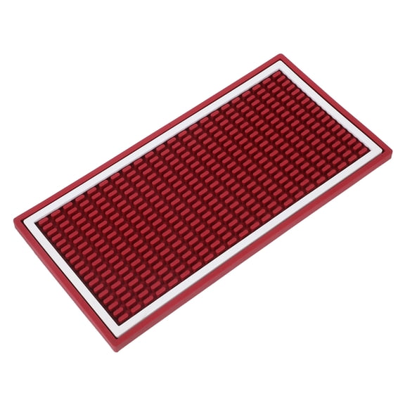 Minkissy Dark Red Soft PVC Non Slip Bar Mat for Cocktail Service and Restaurant Counter Spill Protection