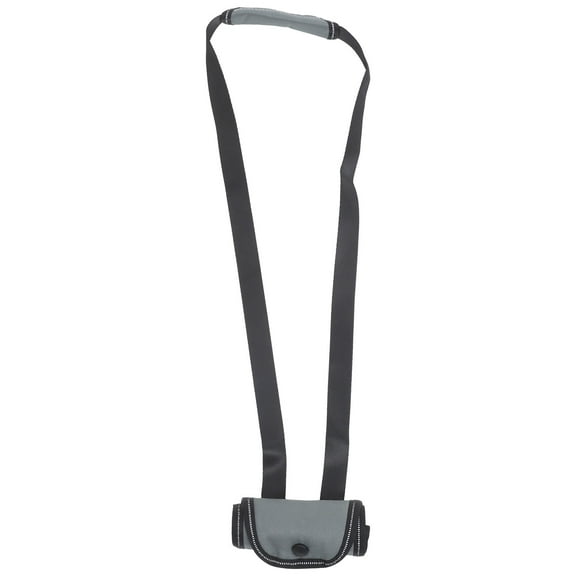 Minkissy Dog Walking Support Sling Portable Dog Sling Fleece Black Pet Owners Vehicle Entry 1Pack