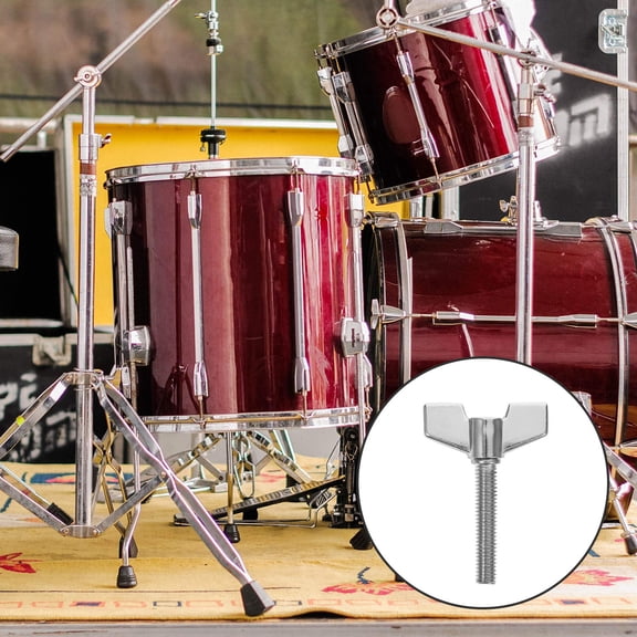 Minkissy Drum Hardware Pack Steel Drum Set Nuts for Drum Maintenance and Upgrade, Replacement Parts for Drummers